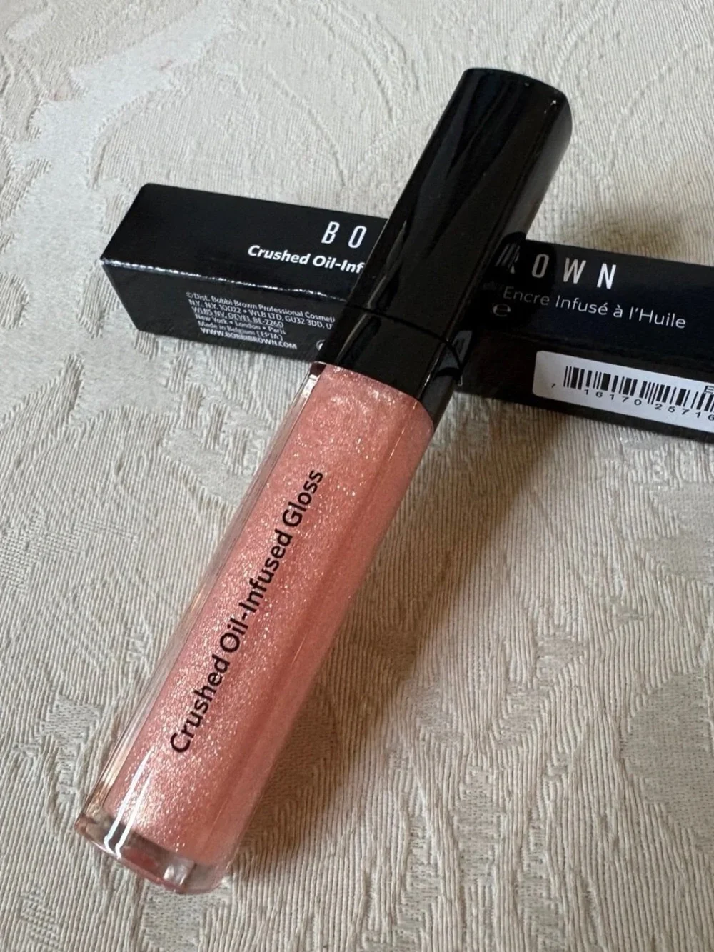 Bobbi Brown Crushed Oil Infused LipGloss — Bare Sparkle BNIB